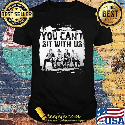 Halloween horror characters you can't sit with us shirt
