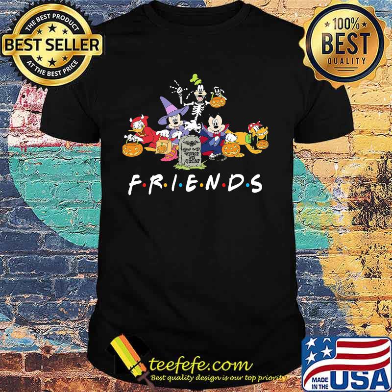 Halloween horror mickey mouse characters cartoon friends shirt