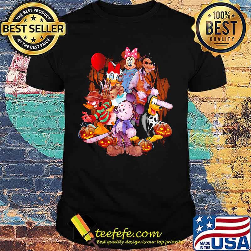 Halloween horror mickey mouse characters cartoon shirt Halloween horror mickey mouse characters cartoon shirt