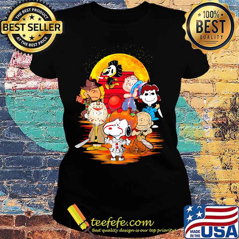 Halloween horror the peanuts characters s Ladies tee Halloween horror the peanuts characters s Ladies tee