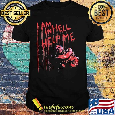 Halloween i am in hell help me satan shirt