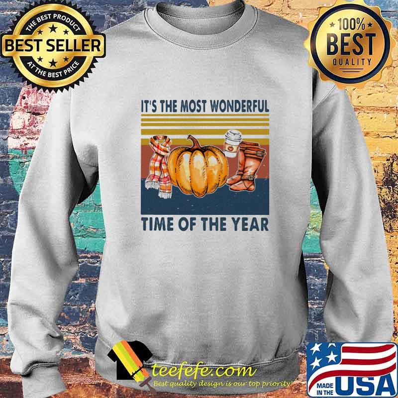 Halloween it's the most wonderful time of the year pumpkins vintage retro s Sweater Halloween it's the most wonderful time of the year pumpkins vintage retro s Sweater
