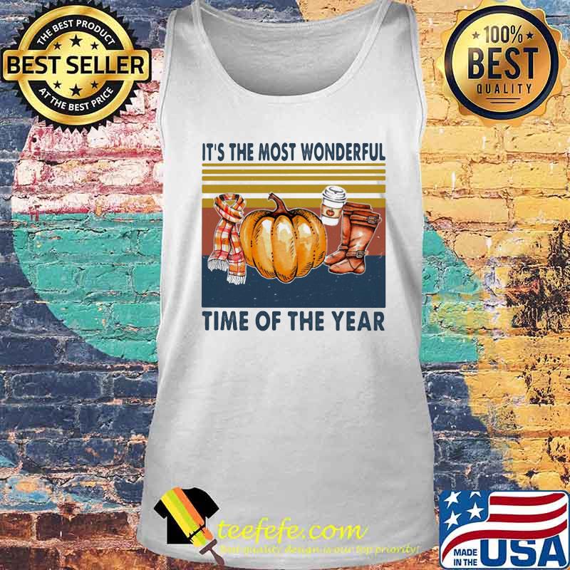 Halloween it's the most wonderful time of the year pumpkins vintage retro s Tank top Halloween it's the most wonderful time of the year pumpkins vintage retro s Tank top