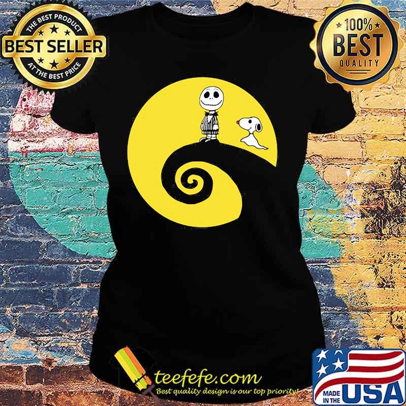 Halloween jack skellington and snoopy s Ladies tee Halloween jack skellington and snoopy s Ladies tee