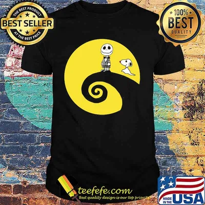 Halloween jack skellington and snoopy shirt