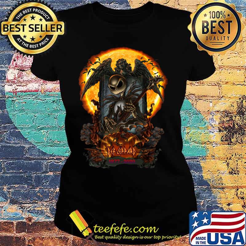 Halloween jack skellington def leppard 1977 2020 pumpkin s Ladies tee Halloween jack skellington def leppard 1977 2020 pumpkin s Ladies tee