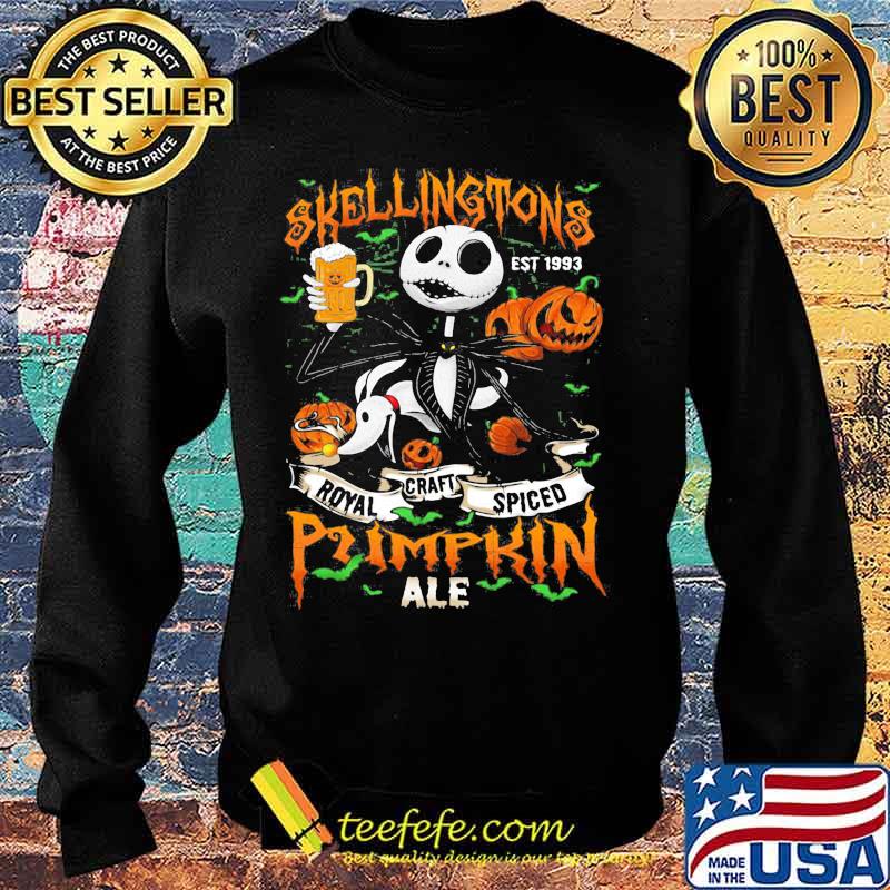 Halloween jack skellington est 1993 royal craft spiced pumpkin ale s Sweater Halloween jack skellington est 1993 royal craft spiced pumpkin ale s Sweater
