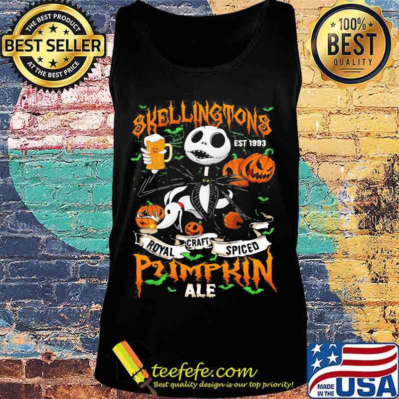 Halloween jack skellington est 1993 royal craft spiced pumpkin ale s Tank top Halloween jack skellington est 1993 royal craft spiced pumpkin ale s Tank top