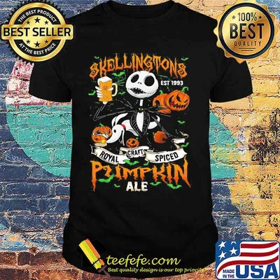 Halloween jack skellington est 1993 royal craft spiced pumpkin ale shirt
