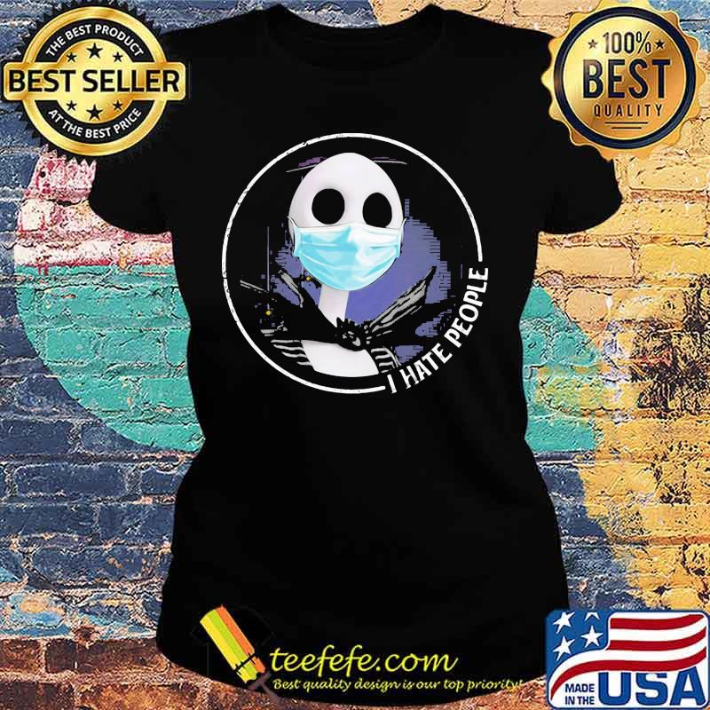 Halloween jack skellington mask i hate people s Ladies tee Halloween jack skellington mask i hate people s Ladies tee