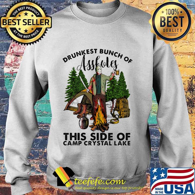 Halloween jason voorhees drunkest bunch of assholes this side of camp crystal lake s Sweater Halloween jason voorhees drunkest bunch of assholes this side of camp crystal lake s Sweater