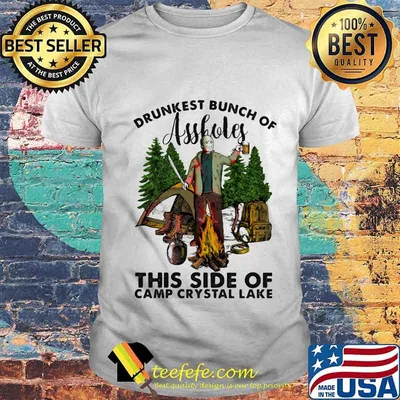 Halloween jason voorhees drunkest bunch of assholes this side of camp crystal lake shirt