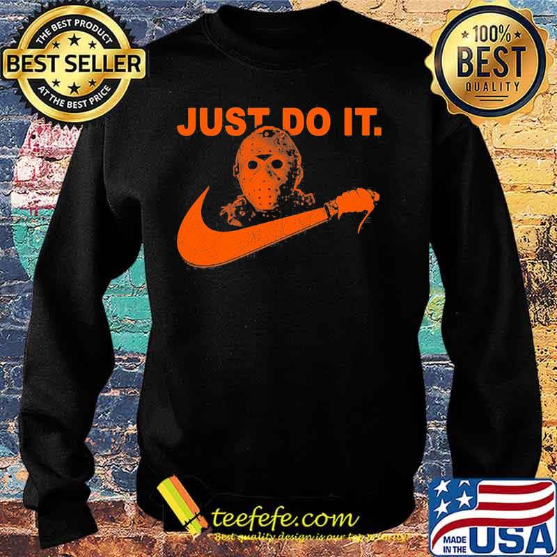 Halloween jason voorhees just do it nike logo s Sweater Halloween jason voorhees just do it nike logo s Sweater