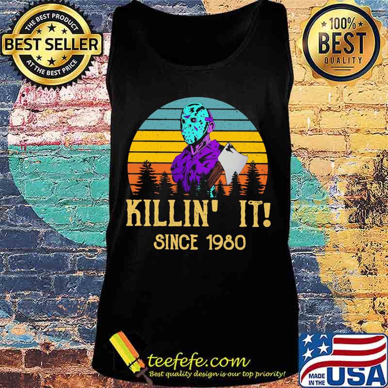 Halloween jason voorhees killing it since 1980 vintage retro s Tank top Halloween jason voorhees killing it since 1980 vintage retro s Tank top