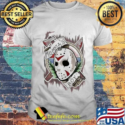 Halloween jason voorhees momma's boy shirt