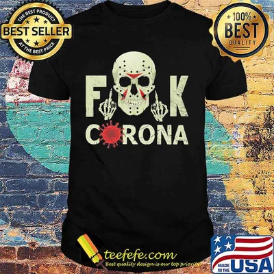 Halloween jason voorhees skull fuck coronavirus shirt
