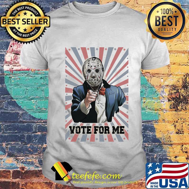 Halloween jason voorhees vote for me american flag independence day shirt Halloween jason voorhees vote for me american flag independence day shirt