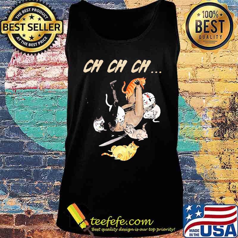 Halloween jason voorhees with cats ch ch ch s Tank top Halloween jason voorhees with cats ch ch ch s Tank top