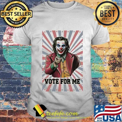 Halloween joker vote for me american flag independence day shirt