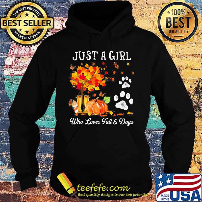 Halloween Just a girl who loves fall and dogs s Hoodie Halloween Just a girl who loves fall and dogs s Hoodie