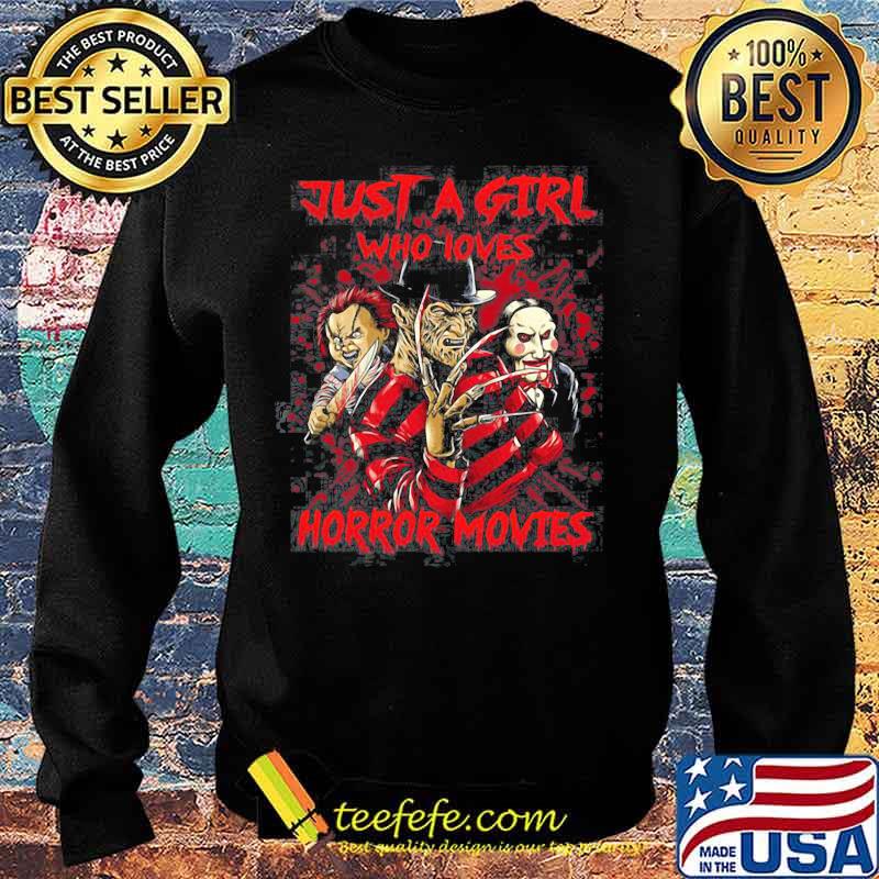 Halloween just a girl who loves horror movies s Sweater Halloween just a girl who loves horror movies s Sweater