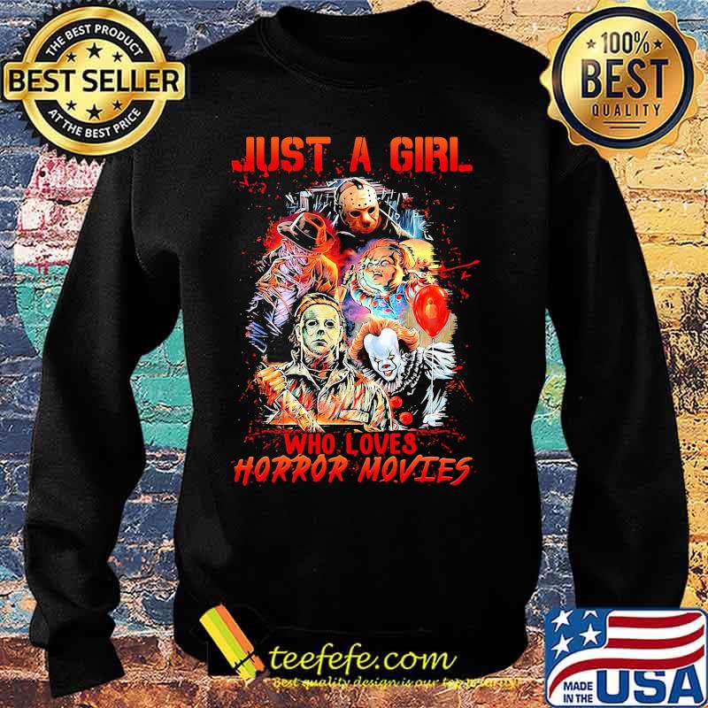 Halloween just a girl who loves horror movies s Sweater Halloween just a girl who loves horror movies s Sweater