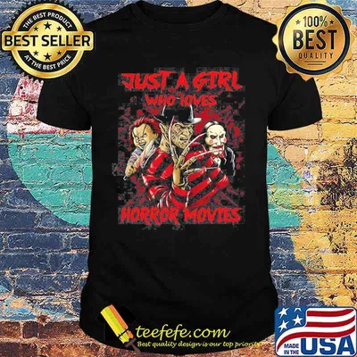 Halloween just a girl who loves horror movies shirt