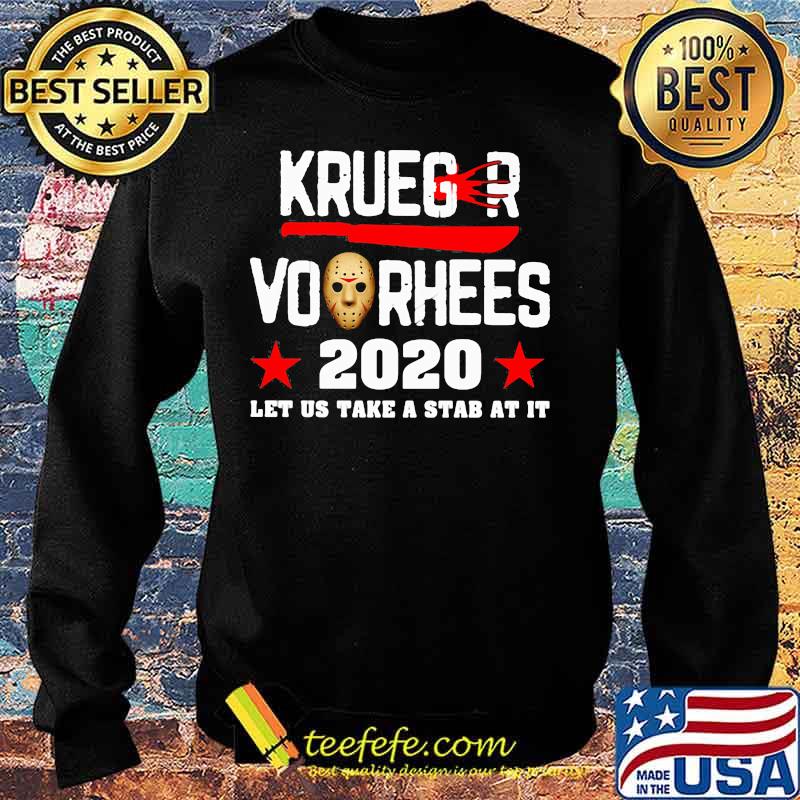 Halloween kruger jason voorhees 2002 let us take a stab at it stars s Sweater Halloween kruger jason voorhees 2002 let us take a stab at it stars s Sweater