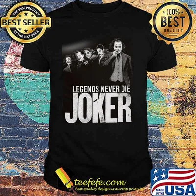 Halloween legends never die joker shirt