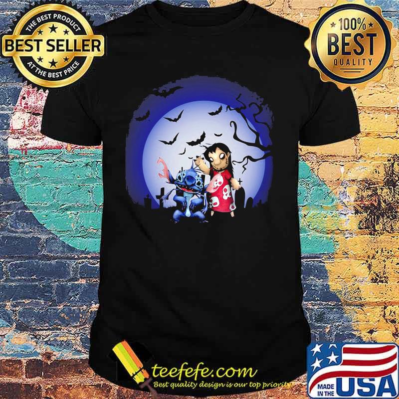 Halloween lilo and stitch moon shirt Halloween lilo and stitch moon shirt