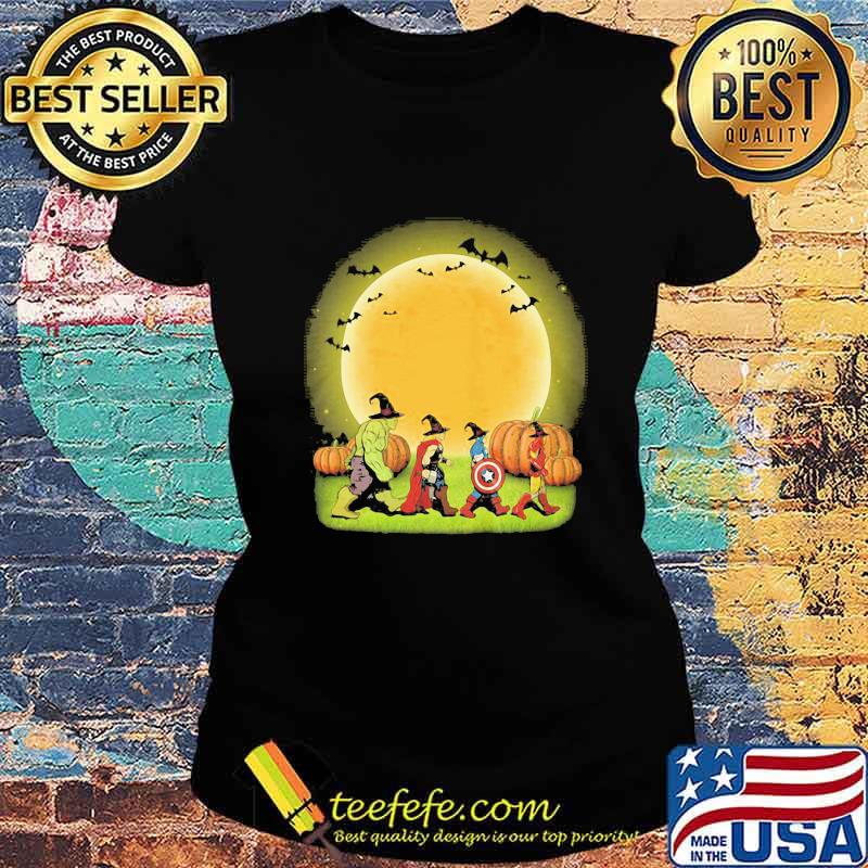 Halloween marvel heroes witch pumpkin moon s Ladies tee Halloween marvel heroes witch pumpkin moon s Ladies tee