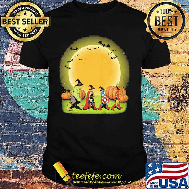 Halloween marvel heroes witch pumpkin moon shirt Halloween marvel heroes witch pumpkin moon shirt