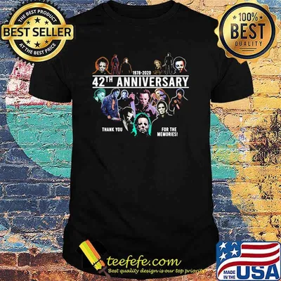 Halloween michael myers 1978 2020 42th anniversary thank you for the memories shirt