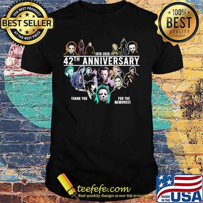 Halloween michael myers 1978 2020 42th anniversary thank you for the memories shirt