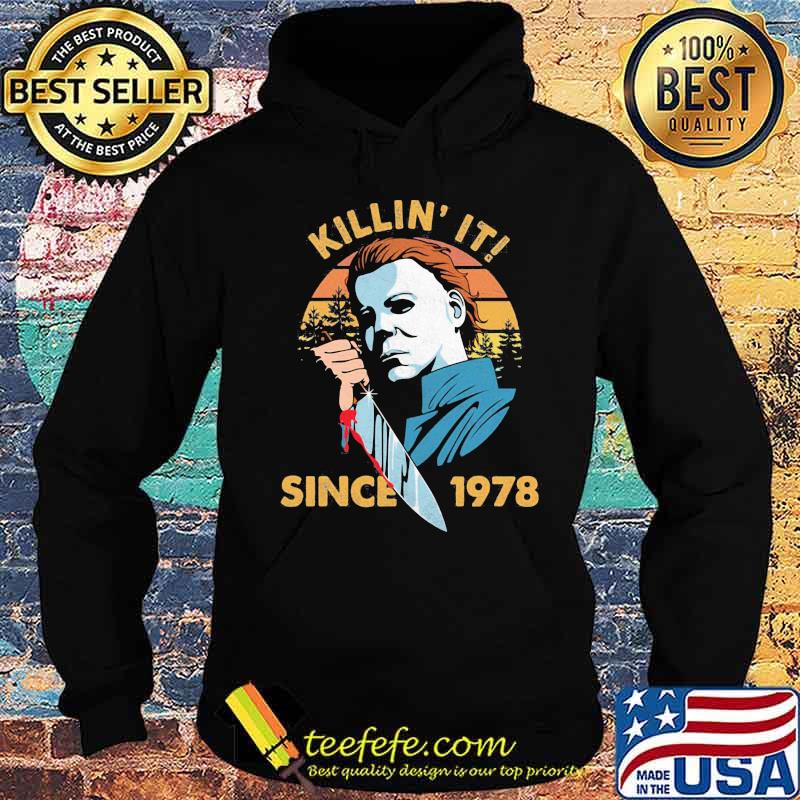 Halloween michael myers killin it since 1978 vintage retro s Hoodie Halloween michael myers killin it since 1978 vintage retro s Hoodie