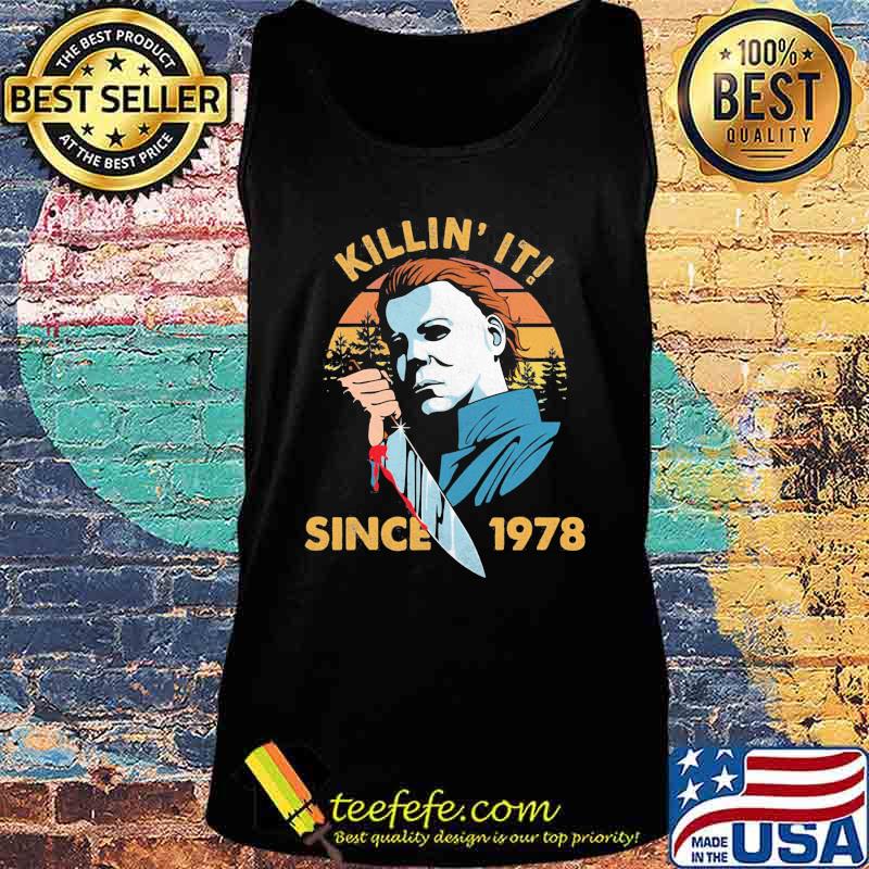 Halloween michael myers killin it since 1978 vintage retro s Tank top Halloween michael myers killin it since 1978 vintage retro s Tank top
