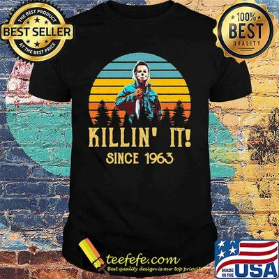 Halloween michael myers killin it since 1978 vintage retro shirt
