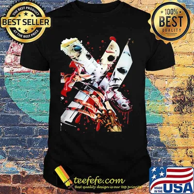 Halloween michael myers knife bloods shirt
