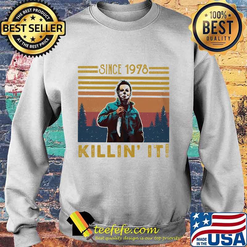 Halloween michael myers since 1978 killin it vintage retro s Sweater Halloween michael myers since 1978 killin it vintage retro s Sweater