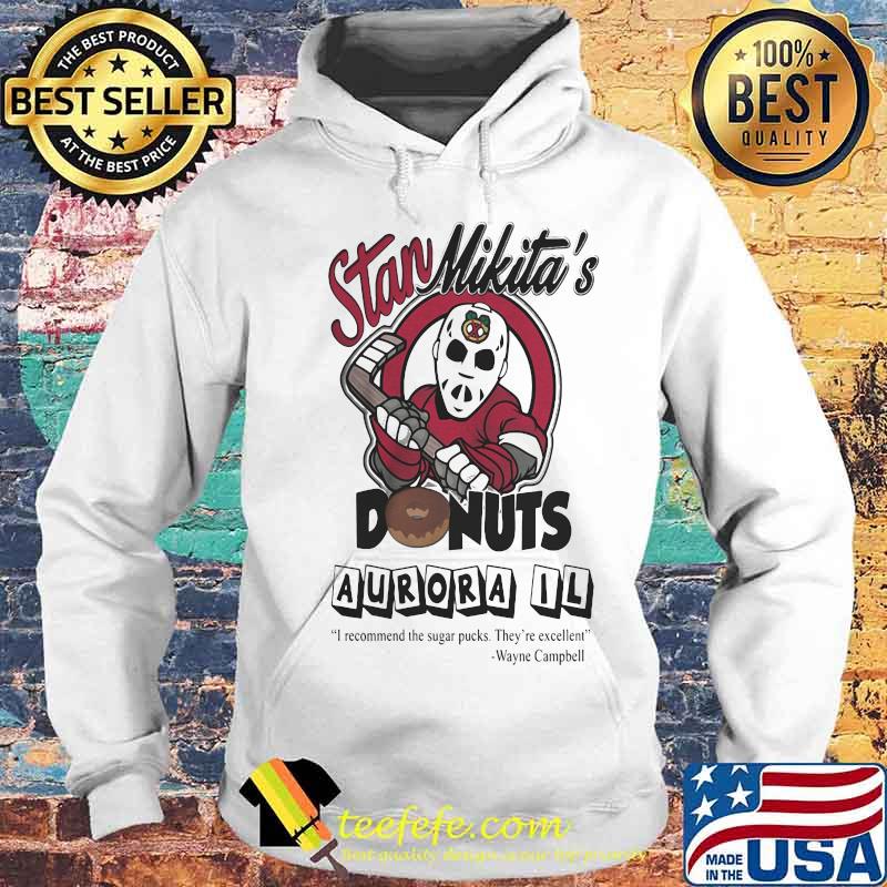 Halloween michael myers stan mikita's donuts aurora il i recommend the sugar pucks they're excellent wayne campbell s Hoodie Halloween michael myers stan mikita's donuts aurora il i recommend the sugar pucks they're excellent wayne campbell s Hoodie