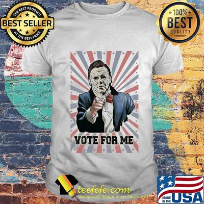 Halloween michael myers vote for me american flag independence day shirt