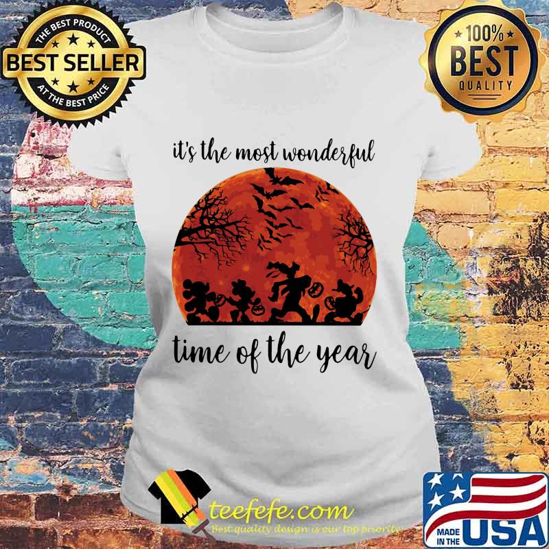 Halloween mickey mouse and friends it's the most wonderful time of the year sunset s Laides tee Halloween mickey mouse and friends it's the most wonderful time of the year sunset s Laides tee
