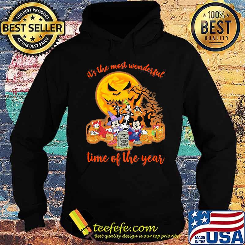 Halloween mickey mouse cartoon characters it's the most wonderful time of the year moon s Hoodie Halloween mickey mouse cartoon characters it's the most wonderful time of the year moon s Hoodie