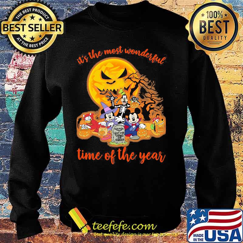Halloween mickey mouse cartoon characters it's the most wonderful time of the year moon s Sweater Halloween mickey mouse cartoon characters it's the most wonderful time of the year moon s Sweater