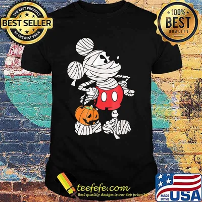Halloween mickey mouse pumpkin black shirt