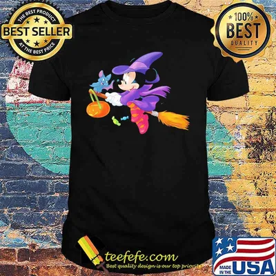 Halloween mickey mouse witch bat shirt