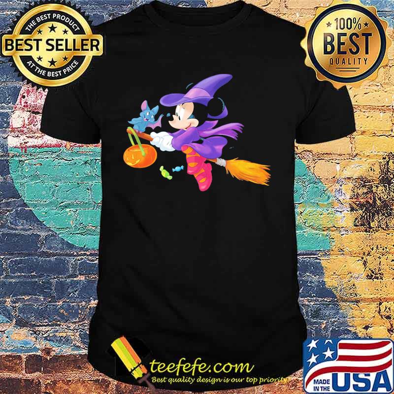 Halloween mickey mouse witch bat shirt