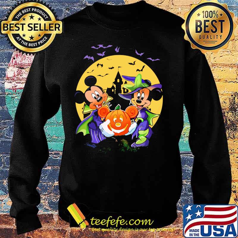 Halloween minnie mouse witch and mickey mouse pumpkin moon s Sweater Halloween minnie mouse witch and mickey mouse pumpkin moon s Sweater