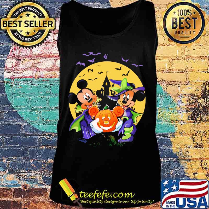 Halloween minnie mouse witch and mickey mouse pumpkin moon s Tank top Halloween minnie mouse witch and mickey mouse pumpkin moon s Tank top
