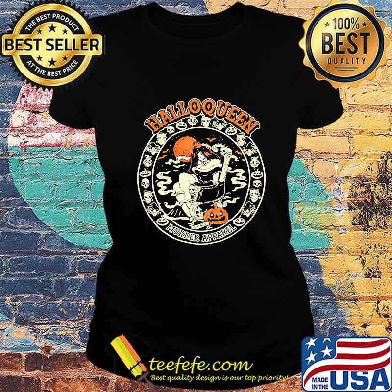 Halloween murder apparel skeleton pumpkin s Ladies tee Halloween murder apparel skeleton pumpkin s Ladies tee